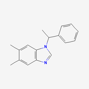 5,6-dimethyl-1-(1-phenylethyl)-1H-benzimidazole