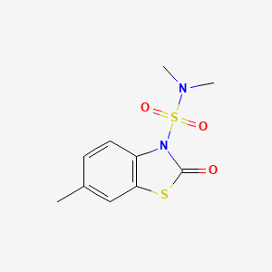 molecular formula C10H12N2O3S2 B2410348 N,N,6-trimethyl-2-oxo-2,3-dihydro-1,3-benzothiazole-3-sulfonamide CAS No. 2305477-42-1