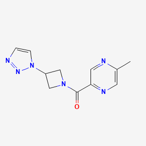 (3-(1H-1,2,3-triazol-1-yl)azetidin-1-yl)(5-methylpyrazin-2-yl)methanone