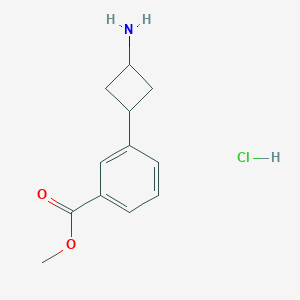 Methyl 3-(3-aminocyclobutyl)benzoate;hydrochloride