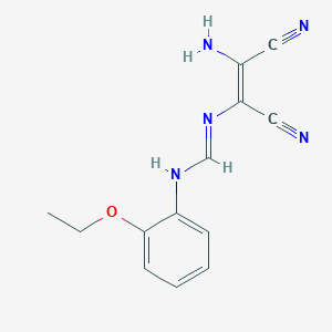N'-[(Z)-2-amino-1,2-dicyanoethenyl]-N-(2-ethoxyphenyl)methanimidamide