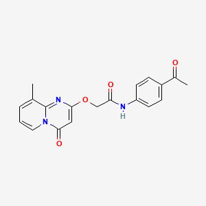N-(4-acetylphenyl)-2-((9-methyl-4-oxo-4H-pyrido[1,2-a]pyrimidin-2-yl)oxy)acetamide