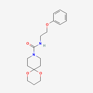 N-(2-phenoxyethyl)-1,5-dioxa-9-azaspiro[5.5]undecane-9-carboxamide