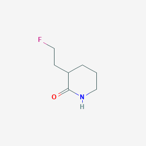 molecular formula C7H12FNO B2410391 3-(2-Fluoroethyl)piperidin-2-one CAS No. 1565081-73-3