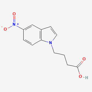 molecular formula C12H12N2O4 B2410394 4-(5-nitro-1H-indol-1-yl)butanoic acid CAS No. 1094351-60-6