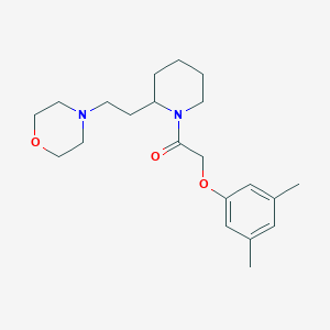 molecular formula C21H32N2O3 B241040 4-(2-{1-[(3,5-Dimethylphenoxy)acetyl]-2-piperidinyl}ethyl)morpholine 