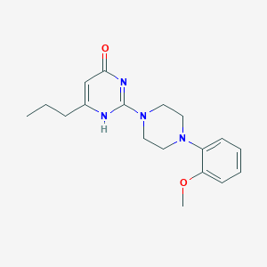 2-[4-(2-methoxyphenyl)piperazin-1-yl]-6-propyl-1H-pyrimidin-4-one