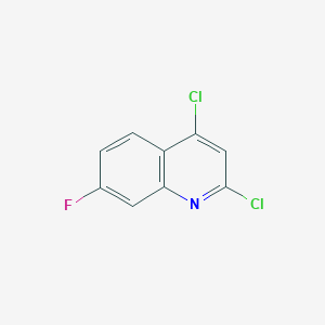 molecular formula C9H4Cl2FN B2410440 2,4-Dichloro-7-fluoroquinoline CAS No. 1824318-90-2