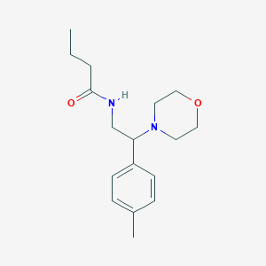 molecular formula C17H26N2O2 B241045 N-[2-(4-methylphenyl)-2-(morpholin-4-yl)ethyl]butanamide 