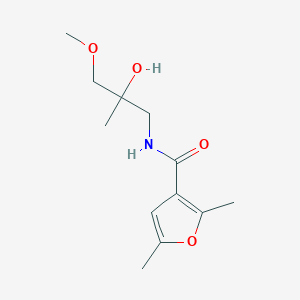 molecular formula C12H19NO4 B2410468 N-(2-hydroxy-3-methoxy-2-methylpropyl)-2,5-dimethylfuran-3-carboxamide CAS No. 1334370-16-9