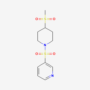 3-((4-(Methylsulfonyl)piperidin-1-yl)sulfonyl)pyridine