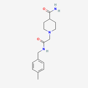 1-[2-[(4-Methylphenyl)methylamino]-2-oxoethyl]piperidine-4-carboxamide