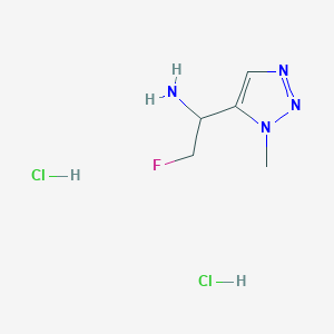 2-Fluoro-1-(3-methyltriazol-4-yl)ethanamine;dihydrochloride