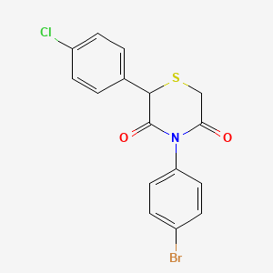 4-(4-Bromophenyl)-2-(4-chlorophenyl)thiomorpholine-3,5-dione
