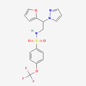 N-(2-(furan-2-yl)-2-(1H-pyrazol-1-yl)ethyl)-4-(trifluoromethoxy)benzenesulfonamide