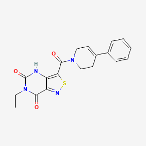 6-ethyl-3-{[4-phenyl-3,6-dihydro-1(2H)-pyridinyl]carbonyl}isothiazolo[4,3-d]pyrimidine-5,7(4H,6H)-dione