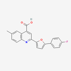 2-[5-(4-Fluorophenyl)furan-2-yl]-6-methylquinoline-4-carboxylic acid