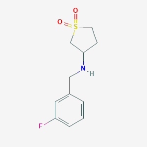molecular formula C11H14FNO2S B241051 N-(3-fluorobenzyl)tetrahydrothiophen-3-amine 1,1-dioxide 