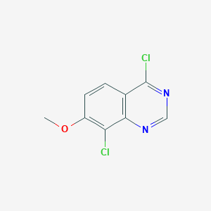 molecular formula C9H6Cl2N2O B2410572 4,8-Dichloro-7-methoxyquinazoline CAS No. 1816992-67-2