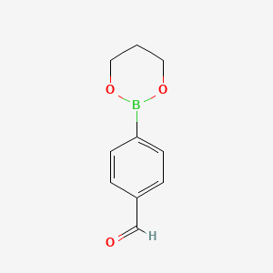 B2410585 4-(1,3,2-Dioxaborinan-2-yl)benzaldehyde CAS No. 160068-88-2; 4463-41-6