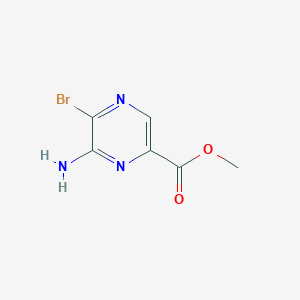 molecular formula C6H6BrN3O2 B2410658 Methyl 6-amino-5-bromopyrazine-2-carboxylate CAS No. 1891295-27-4