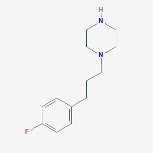 molecular formula C13H19FN2 B241077 [3-(4-Fluorophenyl)propyl]piperazine 