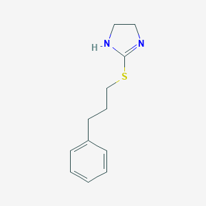 molecular formula C12H16N2S B241079 4,5-dihydro-1H-imidazol-2-yl 3-phenylpropyl sulfide 