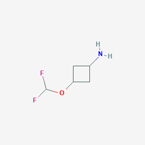 molecular formula C5H9F2NO B2410793 3-(Difluoromethoxy)cyclobutan-1-amine CAS No. 1601897-85-1