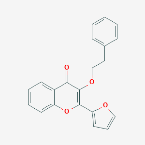 molecular formula C21H16O4 B241087 2-(2-furyl)-3-(2-phenylethoxy)-4H-chromen-4-one 