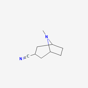 molecular formula C9H14N2 B2410899 8-Methyl-8-azabicyclo[3.2.1]octane-3-carbonitrile CAS No. 96920-55-7