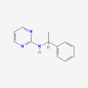 molecular formula C12H13N3 B2410900 N-(1-phenylethyl)pyrimidin-2-amine CAS No. 1036626-95-5