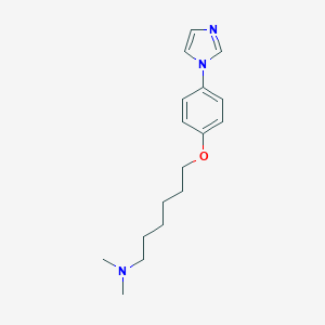 molecular formula C17H25N3O B024110 [6-(4-Imidazol-1-yl-phenoxy)-hexyl]-dimethyl-amine CAS No. 769917-29-5