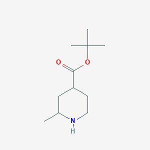 molecular formula C11H21NO2 B2411027 Tert-butyl 2-methylpiperidine-4-carboxylate CAS No. 1023496-20-9