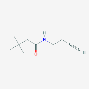 molecular formula C10H17NO B2411042 N-(but-3-yn-1-yl)-3,3-dimethylbutanamide CAS No. 928830-25-5