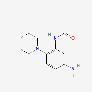 molecular formula C13H19N3O B2411066 N-[5-amino-2-(piperidin-1-yl)phenyl]acetamide CAS No. 950232-32-3