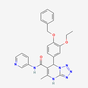 7-(4-(benzyloxy)-3-ethoxyphenyl)-5-methyl-N-(pyridin-3-yl)-4,7-dihydrotetrazolo[1,5-a]pyrimidine-6-carboxamide