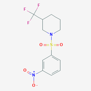 1-(3-Nitrophenyl)sulfonyl-3-(trifluoromethyl)piperidine