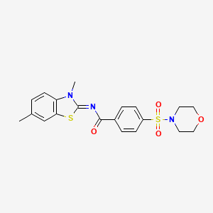 (E)-N-(3,6-dimethylbenzo[d]thiazol-2(3H)-ylidene)-4-(morpholinosulfonyl)benzamide