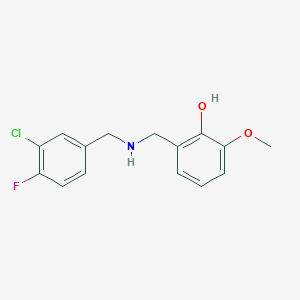 2-{[(3-Chloro-4-fluorobenzyl)amino]methyl}-6-methoxyphenol