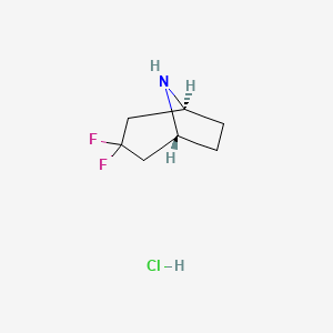 molecular formula C7H12ClF2N B2411172 C7H12ClF2N CAS No. 1234616-11-5; 1254104-06-7