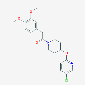 1-(4-((5-Chloropyridin-2-yl)oxy)piperidin-1-yl)-2-(3,4-dimethoxyphenyl)ethanone