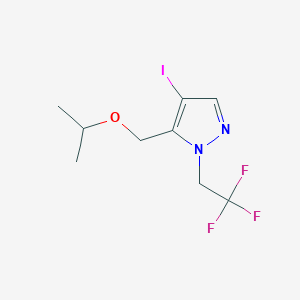 4-iodo-5-(isopropoxymethyl)-1-(2,2,2-trifluoroethyl)-1H-pyrazole