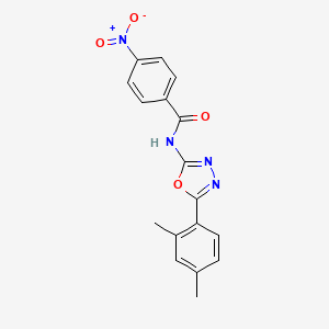 N-[5-(2,4-dimethylphenyl)-1,3,4-oxadiazol-2-yl]-4-nitrobenzamide