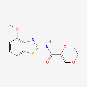 N-(4-methoxybenzo[d]thiazol-2-yl)-5,6-dihydro-1,4-dioxine-2-carboxamide