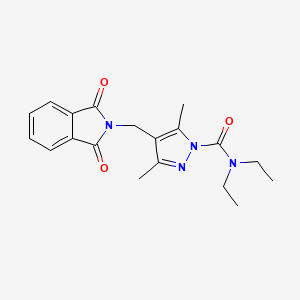 4-[(1,3-dioxoisoindol-2-yl)methyl]-N,N-diethyl-3,5-dimethylpyrazole-1-carboxamide