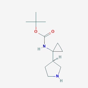 (R)-Tert-butyl (1-(pyrrolidin-3-YL)cyclopropyl)carbamate