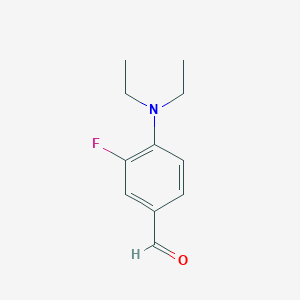 molecular formula C11H14FNO B2411309 4-(Diethylamino)-3-fluorobenzaldehyde CAS No. 152725-10-5