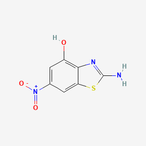 molecular formula C7H5N3O3S B2411345 2-Amino-6-nitrobenzo[d]thiazol-4-ol CAS No. 460044-83-1