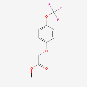 molecular formula C10H9F3O4 B2411403 Methyl 2-[4-(trifluoromethoxy)phenoxy]acetate CAS No. 1403316-31-3