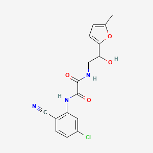 molecular formula C16H14ClN3O4 B2411439 N1-(5-chloro-2-cyanophenyl)-N2-(2-hydroxy-2-(5-methylfuran-2-yl)ethyl)oxalamide CAS No. 1226444-92-3